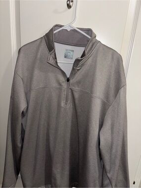 Callaway Light Gray Performance Quarter-Zip Pullover Men’s XL